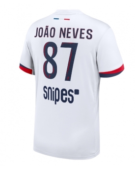 Paris Saint-Germain Joao Neves #87 Maglia Gara Trasferta Repliche 2025-26 Maniche Corte